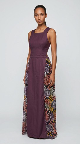 Asymmetrical maxi dress