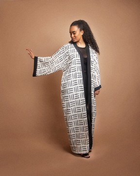 Fluid muslin kimono “Reine Kassa”