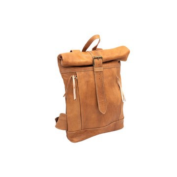 100% handmade high quality genuine leather backpack.