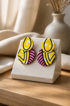 Boucles d'oreilles  en wax