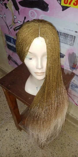 Braided wig, twisted wig, synthetic wig