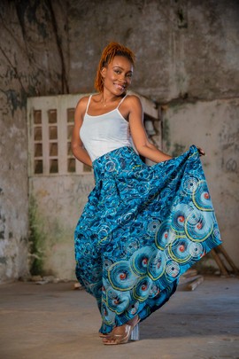 Blue TESSA skirt