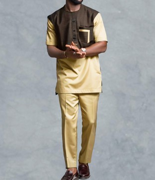 2pieces men kaftan  African kaftan