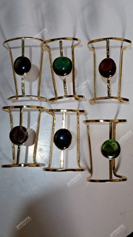 10 Vente en gros \ laiton en vrac, manchette en laiton massif, bracelet de manchette en laiton africain