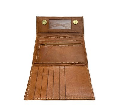 handmade real leather wallet