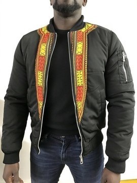 Bombers Man Winter "Dashiki" black