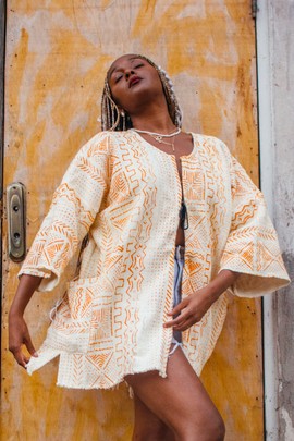Cardamom Bogolan Cloak (Pre-Order)
