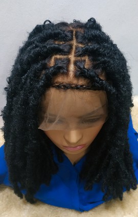 Distressed faux locs,Braids wig,wig for black women, full wig,faux locs,free shipping