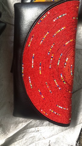 Beaded Clutch bag/evening purse/beaded purse/handmade beaded clutch bag