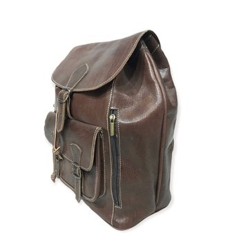 100% handmade high quality genuine leather backpack.