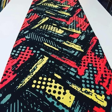 Tissus Wax Ankara 6 yards pur coton " street art " "