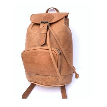 100% handmade high quality genuine leather backpack.