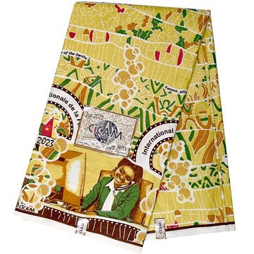 Pagne officiel du 8 mars 2023 Cameroun 100% coton 6 yards