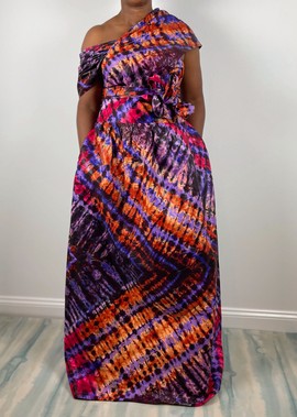 Ankara Infinity Dress