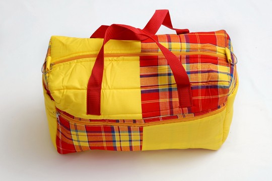 Diaper bag Madras Red Handmade