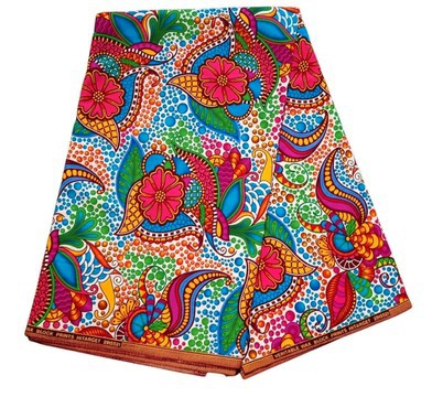 100% AFRICAN WAX FABRIC SOLD BY 1 YARD