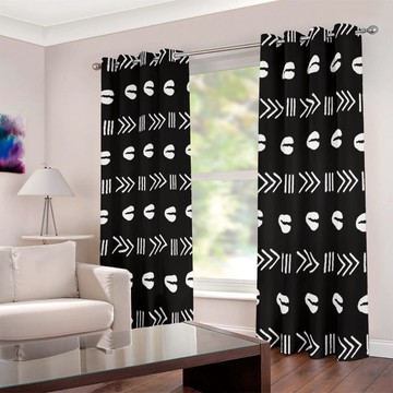 Cultural Unique Bath Mat White and Black Bathroom Rug (LARGER SIZES AVAILABLE)
