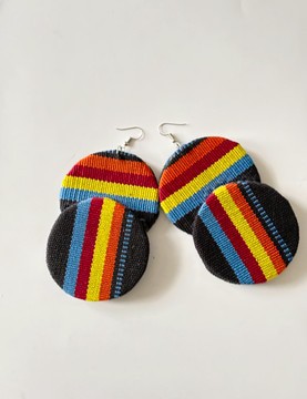 Double Asooke earrings