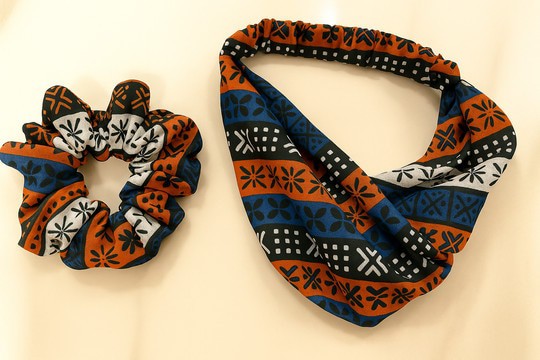 Headband and scrunchie