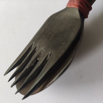 Ebony wood cutlery - matching spoon and fork