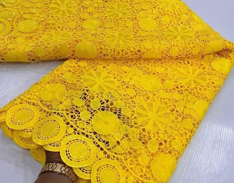 Cord Lace fabric 5 yards
