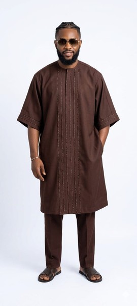 Classic kaftan and trouser with embroidery