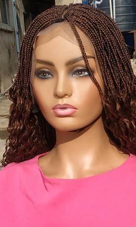 Perruque de tresses, perruque pour femmes noires, perruque frontale, tresses de boîte, livraison gratuite
