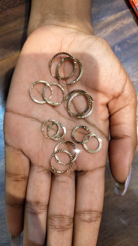 Creole earrings in 18 carat gold