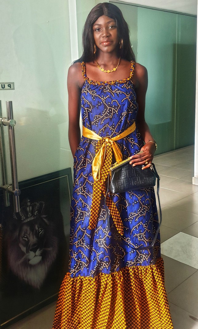 sachin and babi light blue dress Eggplant & Gold African Kaftan Dress | Dashiki African Wedding Dresses