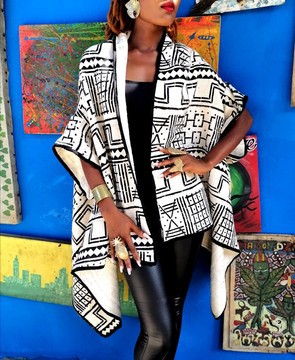 Afro kimono bogolan