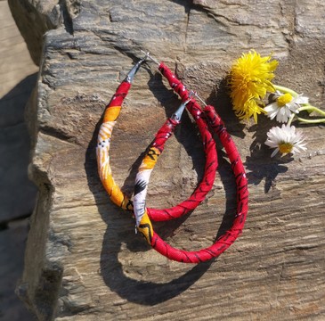 "Mia" wax hoops