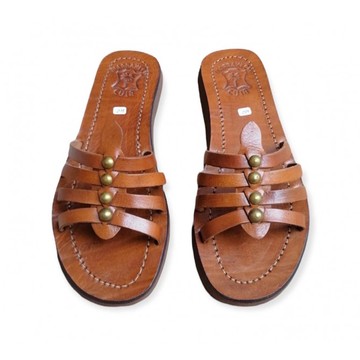 Sandale en cuir véritable haute qualité fait main mode femme