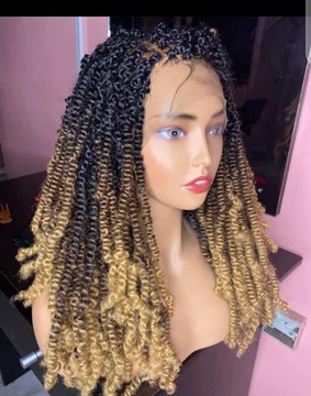 Bella spring twist with frontal lace
