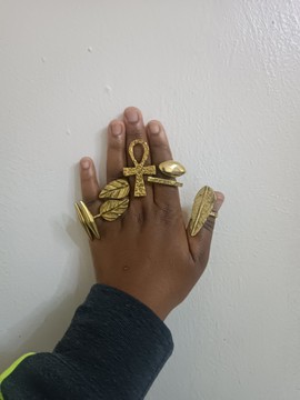 Brass rings, African brass rings, boho rings, statement rings,