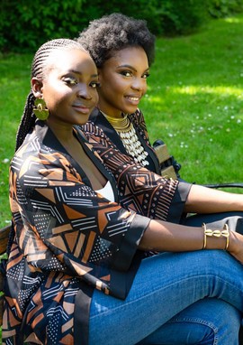 Kimono mousseline de soie bogolan
