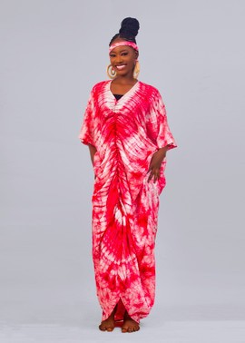 Boubou with cord| African Satin Tye and Dye| Rich Aunty Dress| Gifts For Her| Gifts For Mom