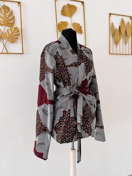 Veste kimono en wax