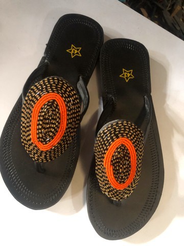 Beaded Maasai sandals/ ladies flip flops sandals/ beach wear sandals/maternity beaded sandal