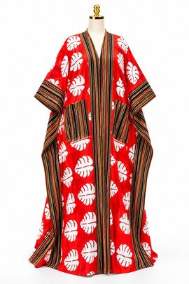 African Luxe Red Ankara Kaftan – Bold, Beautiful &amp; Timeless Elegance