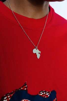 African map necklace