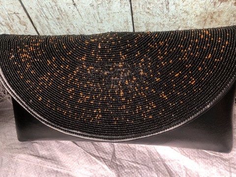 Beaded Clutch bag/evening purse/beaded purse/handmade beaded clutch bag