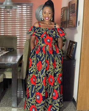 Robe longue africaine Brkkytee Maxi, robe libre africaine