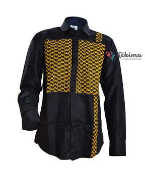 Chemise noire + wax Homme