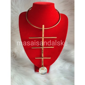 Collier en laiton africain, collier en laiton, collier tribal, collier Boho, collier élégant