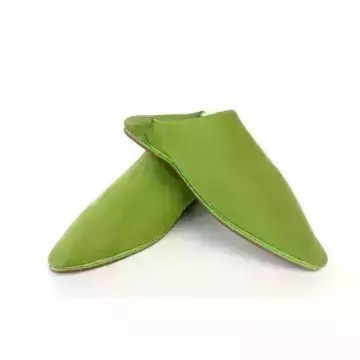 Babouche en cuir véritable