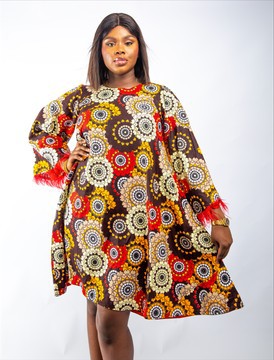 Classic Ankara Gown| Short Ankara Gown| Gifts For Her | Gifts For Mom| Ankara