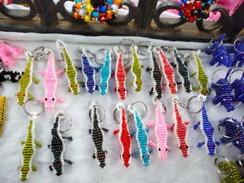 100 beaded Keychain, elephant Keychain, assorted animals keyholder