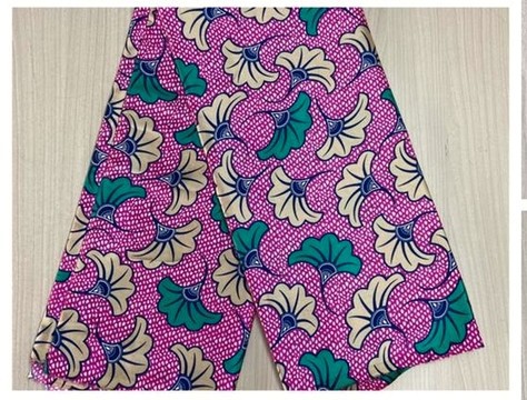 6 YARDS SILK FABRIC PRINTED WEDDING FLOWER