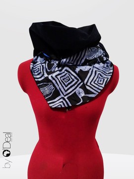 Écharpe triangle modulable wax/polaire