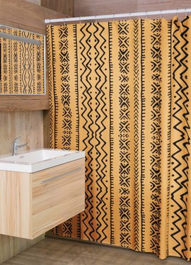 Cultural Unique Bath Mat White and Black Bathroom Rug (LARGER SIZES AVAILABLE)